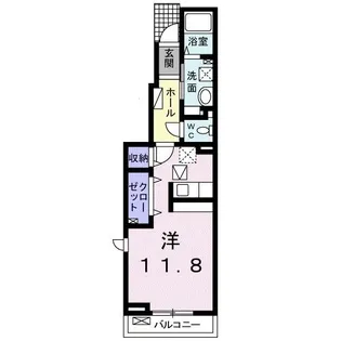 メゾン ド ローズ【1階】の間取り