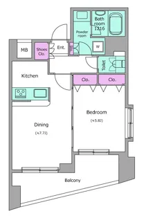 アーバネックス戸越銀座【9階】の間取り