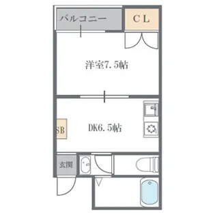 サンティール門真【3階】の間取り