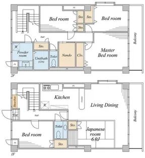 コスモスパレス【2階】の間取り
