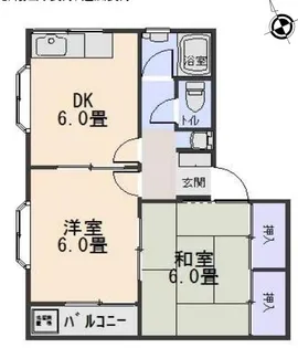 ツインコーポ【1階】の間取り