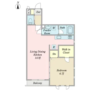 エレガンテ睦【2階】の間取り