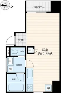 SCENE.Meguro Sauna Residence【3階】の間取り