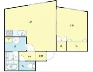 シングルコート南7条B棟【3階】の間取り