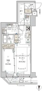 ARCOBALENO KINSHICHO【6階】の間取り