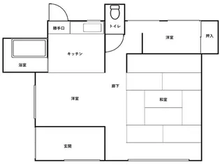 佐野町アパート【1階】の間取り