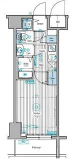 ガラ・ステーション新宿御苑前【8階】の間取り