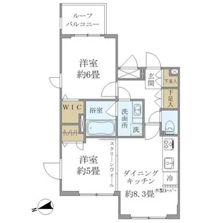 T’s SQUARE KAGURAZAKA【5階】の間取り