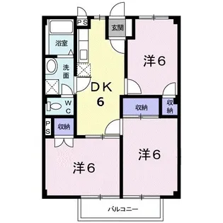 ブルーベリーハウスB【2階】の間取り