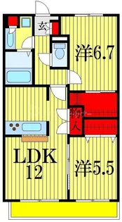 桜テラス【3階】の間取り