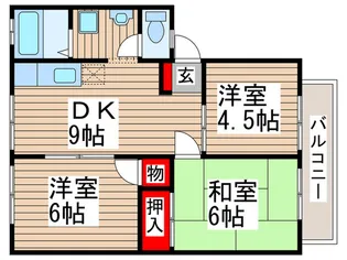 ファミリ-タウンA【1階】の間取り