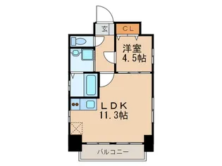 名駅コ-トナゴノ【4階】の間取り