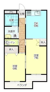 メゾンソレイユ【2階】の間取り