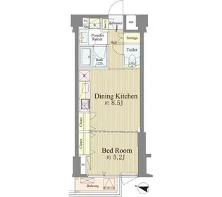 神楽坂南町ハウス【5階】の間取り