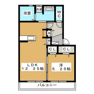 バン・ド・ソレイユ A【3階】の間取り