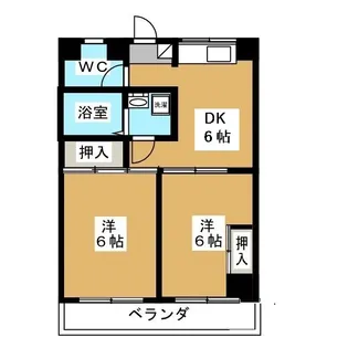 第5サンキビル【4階】の間取り