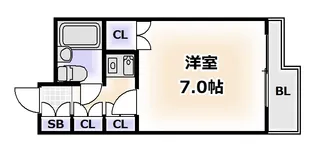 ファサードヴィオレ【1階】の間取り