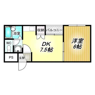 ハイツ・ハピネス【3階】の間取り