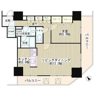 トレステージ目黒【2階】の間取り