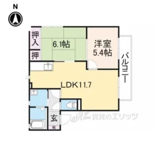 バリュージュ植善A棟【2階】の間取り