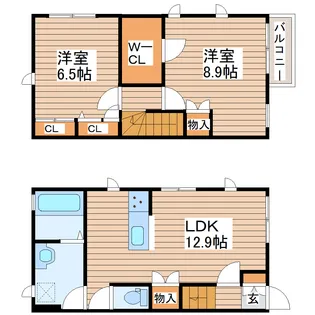 クリエール長町【1階】の間取り