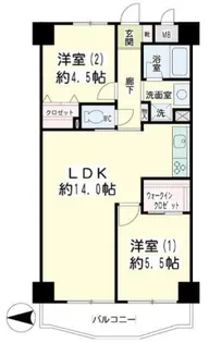 ヴェルドゥミール【4階】の間取り