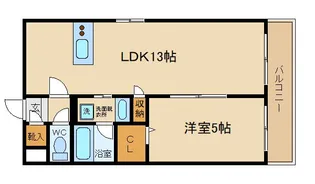 URBAN CENTURY南方【2階】の間取り