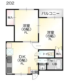 ベルメゾンK【2階】の間取り