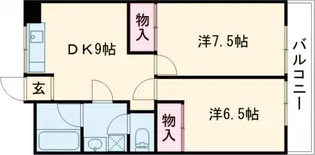 生駒レックスマンション【3階】の間取り