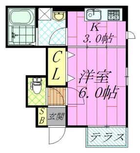ピヴォワーヌ【1階】の間取り