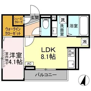 D paina弘明寺II【3階】の間取り