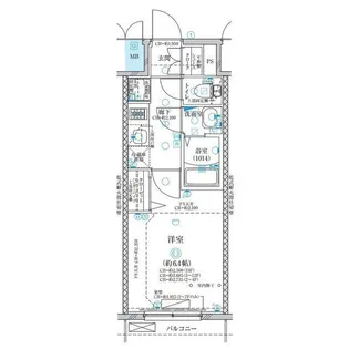 ディアレイシャス名古屋太閤通【12階】の間取り