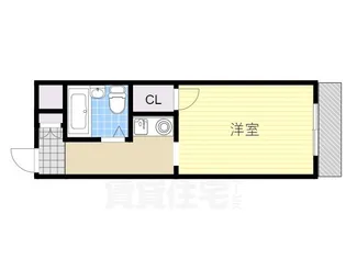 シティパレス南千里【3階】の間取り
