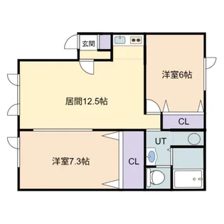 Happiness Live21B【1階】の間取り