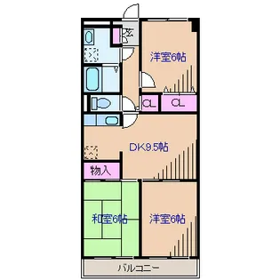 テルージュ菊名I【2階】の間取り