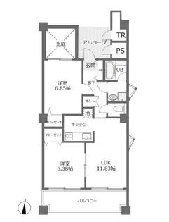 ラトナ東口ビル【5階】の間取り