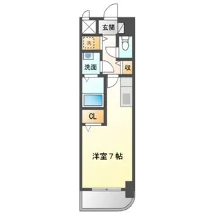 ヴァレ谷上【4階】の間取り