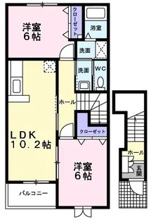 シェル・バン【2階】の間取り