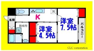 K.グランツ【2階】の間取り