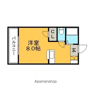 オーシャン梅満【3階】の間取り
