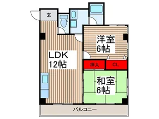 キャッスル富士【3階】の間取り