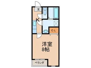 クレフラスト津福東【1階】の間取り