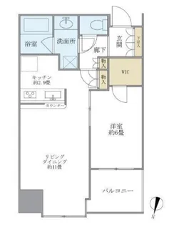 大崎ウエストシティタワーズWEST【8階】の間取り