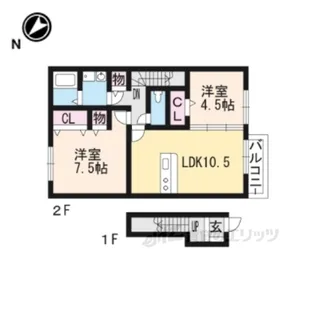 ファミールメゾン【2階】の間取り