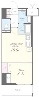 ラフィシア関内【10階】の間取り