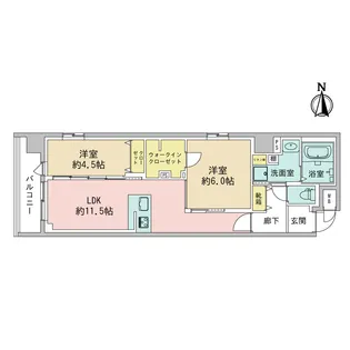 (仮称)デュオフラッツ四条油小路【5階】の間取り