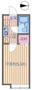 オーネスト六町1【2階】の間取り