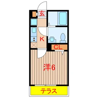 リベール薬園台【3階】の間取り