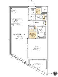 グレーシアフィット羽沢横浜国大【4階】の間取り