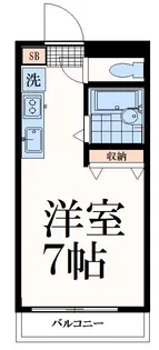 グリーンハイム瓜生【1階】の間取り